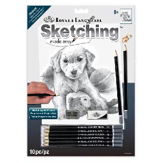 PUPPY WITH TEDDY BEAR-SKETCHING ART
SKU:262251