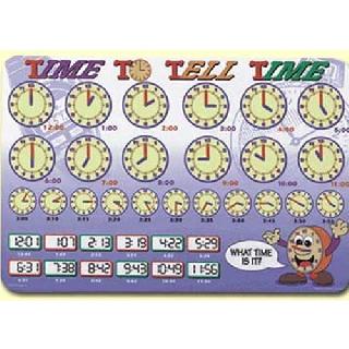 PLACEMAT TIME TO TELL TIME 
SKU:261895