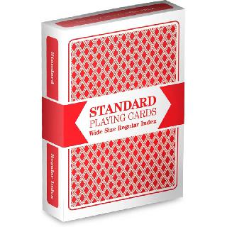 PLAYING CARDS RED 2.5X3.5IN 
SKU:272361