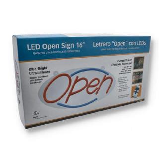 OPEN SIGN LED 16IN WITH REMOTE GREAT FOR STORE FRONT
SKU:269299