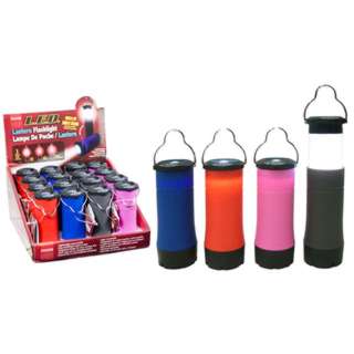 LANTERN LED FLASHLIGHT ASSORTED COLORS 3 AAA BATTERIES INCLUDED
SKU:246928