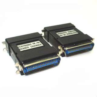 GENDER CHANGER 36M/36M CENTRONIC PLASTIC CASING STD BLK