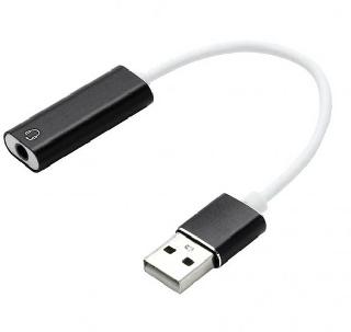 USB ADAPTER A MALE 2.0 TO 3.5MM