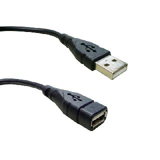 USB CABLE A-A MALE/FEM 6FT BLK