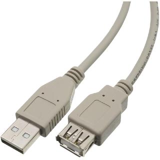 Usb Cable A-a Male/fem 10ft Gry 2.0 Shld