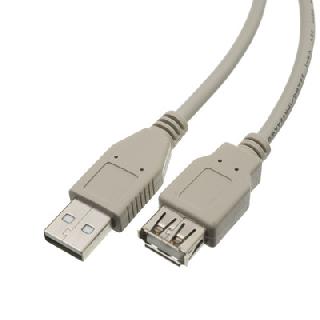 USB CABLE A-A MALE/FEM 6FT BEIGE