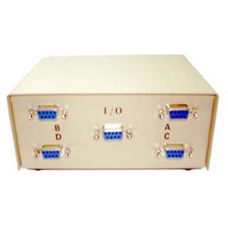 DATA SW BOX DB9F 4WAY ROTARY 