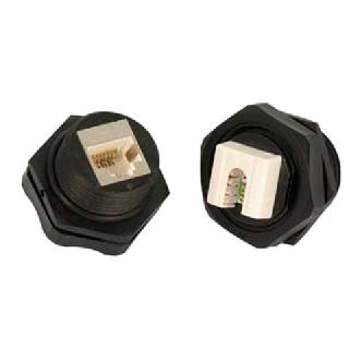 Modular Jack Cat6 Sh Panel Mount 110 Waterproof