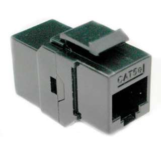 KEYSTONE COUPLER CAT5E BLK JK-JK 
SKU:237734