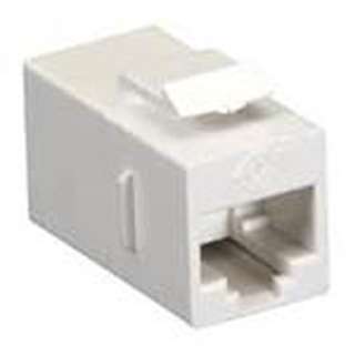 KEYSTONE COUPLER CAT5E WHT JK-JK 