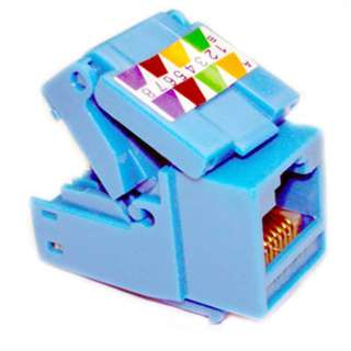 KEYSTONE JACK CAT6 BLU TOOLLESS SLIM BODY