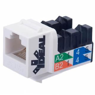 KEYSTONE JACK CAT6 WHT 110 