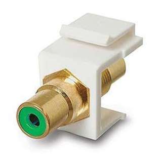 KEYSTONE COUPLER RCA GRN JK-JK