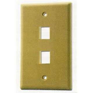 WALL PLATE 2PORT IVORY 