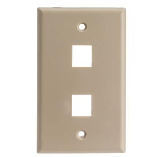 Wall Plate 2port Beige 