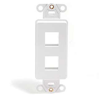 WALL PLATE DECORA INSERT 2PORT