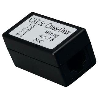 Mod Coupler 8p8cjk Cross-over Cat5e Black