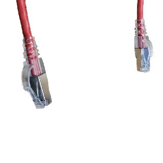 Patch Cord Cat7 Red 10ft Shield Snagless Boot