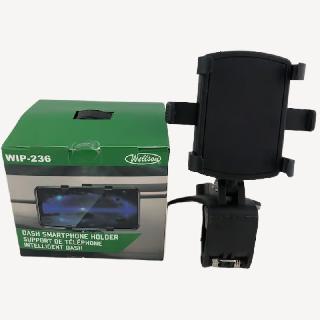 Cell Phone Dashboard Mount Blk Clip On