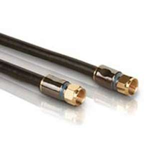 VIDEO CABLE RG6U F M/M 15FT BLK