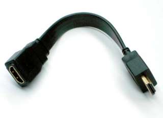 HDMI CABLE MALE-FEM 8IN FLAT