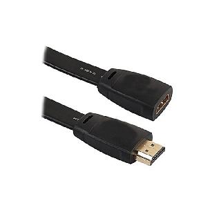 HDMI MALE-FEM ADAPTER FLAT 6IN CABLE BLACK
SKU:252373