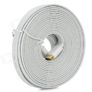 HDMI CABLE MALE-FEM 15FT WHITE