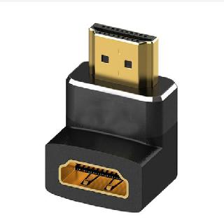 Hdmi Male-fem Adapter Ra Male Downwards 90 Degrees