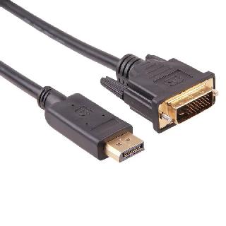 Displayport Male-dvi Male 3ft Cable Black
