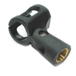 MICROPHONE HOLDER BLACK PLASTIC 
SKU:227715