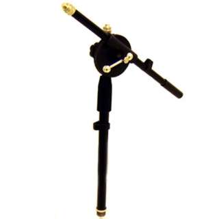 MICROPHONE STAND BLACK METAL 2FT