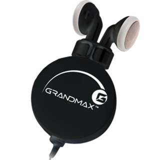 EARPHONE 32R 3.5MM RETRACTABLE 5FT W/SILICONE EAR ADAPTER BLK