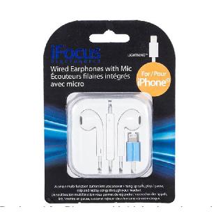 EARPHONE LIGHTNING IPHONE 
SKU:263809