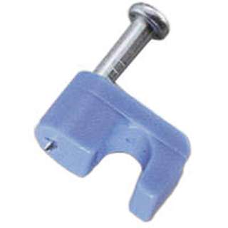 CABLE CLAMP F 75MM BLUE W/NAIL..