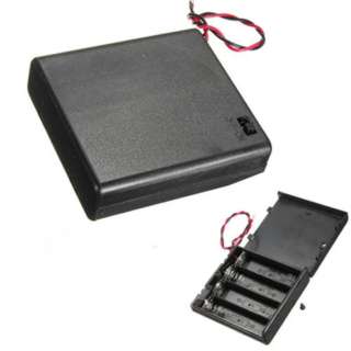 BATTERY HOLDER AAX4 WITH SWITCH WIRE 15CM AND PLASTIC COVER BLK
SKU:248986