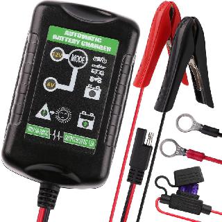 BATTERY CHARGER LEAD ACID 6/12V 1.5A WITH CLIPS/CABLES