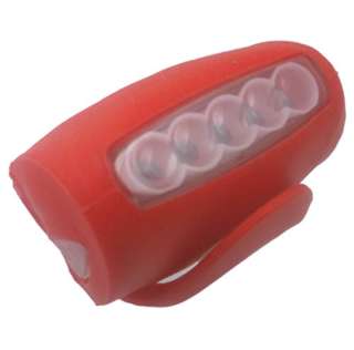 FLASHLIGHT SAFETY RED/WHITE 5LED WITH 3 AAA BATTERY BICYCLE LIGHT
SKU:241375