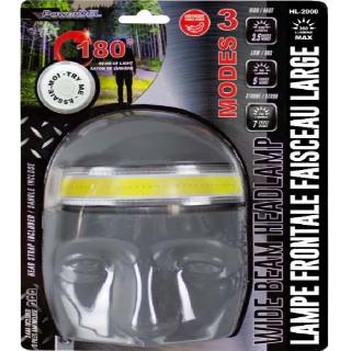 HEADLAMP LED WIDE BEAM 300LUMEN 180 DEGREE 3AAA BATTERY INCLUDED
SKU:260794