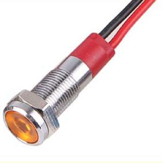 INDICATOR LED 6V 6MM YEL CHMT WIRES METAL IP67 PILOT LIGHT
SKU:264916