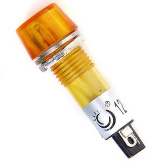 INDICATOR 12V 10MM YEL CHMT SOL SKU:275023