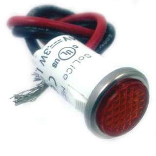 INDICATOR 12V LED 12MM AMB SNAP