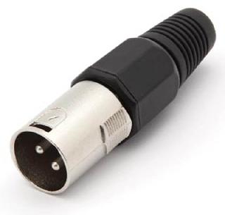 XLR 3PL INLINE TIN SOL MET BLACK 