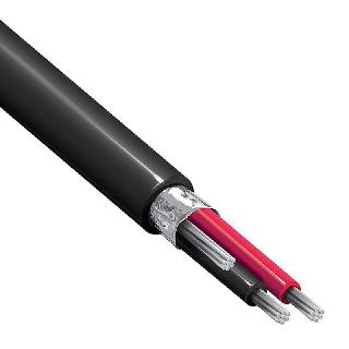 CABLE 2C 22AWG SHLD 2500FT BLACK STR PPE FOIL SH 200V  60C