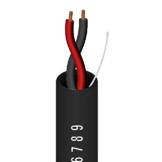 CABLE 2C 16AWG STR UNSH 848FT CMP PLENUM BLK 300V 75C
