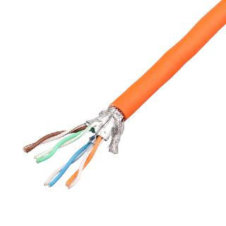 CABLE CAT5E FT4 SOL ORN SHLD 105FT STP 4P/24AWG
