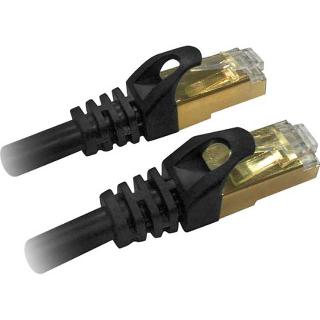 PATCH CORD CAT7 BLK 3FT SHIELD