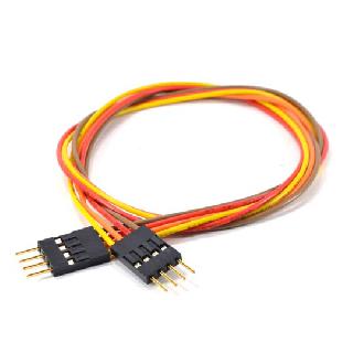 JUMPER WIRE MALE/MALE 4P 1.5IN 24AWG ASSORTED COLOR 0.1IN PITCH