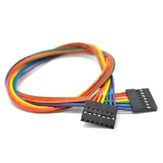 JUMPER WIRE FEM/FEM 7P 1.5INCH 24AWG ASSORTED COLOR 0.1IN PITCH