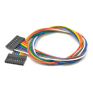 JUMPER WIRE FEM/FEM 9P 1.5IN 24awg assorted color 0.1in pitch