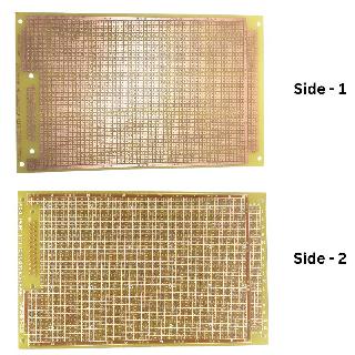 PCB ETCHED SS 3X6IN 1 HOLE PAD PHENOLIC 0.1IN PITCH